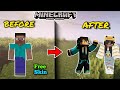 How to change your Minecraft Skin Free || Download and apply any skin in Minecraft || hindi