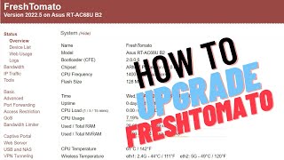 Freshtomato 🍅 firmware update on Asus RT68U