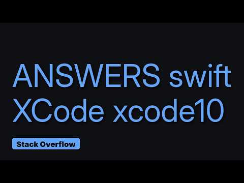 Xcode 10 archive build compile failure (2 Solutions!!)