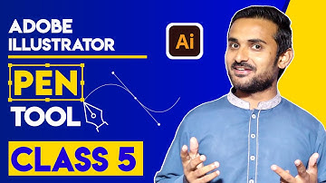 Adobe Illustrator Training | Pen Tool Part 1 | Class 5 Urdu/Hindi