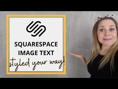 How to change image block text styles in Squarespace 7.1 // Squarespace CSS Tutorial