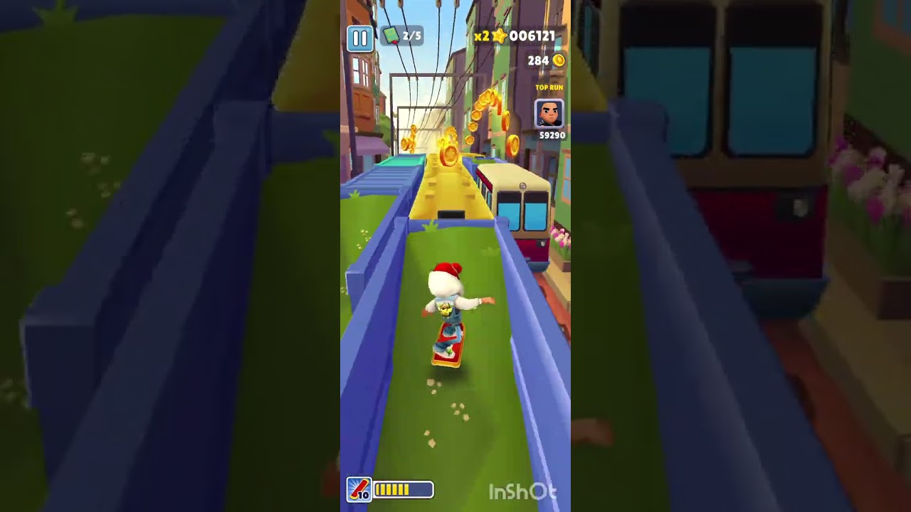 Today I keep losing in the Subway Surf game.