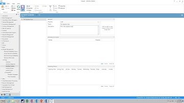 Activity Type, Group, Center, and Category