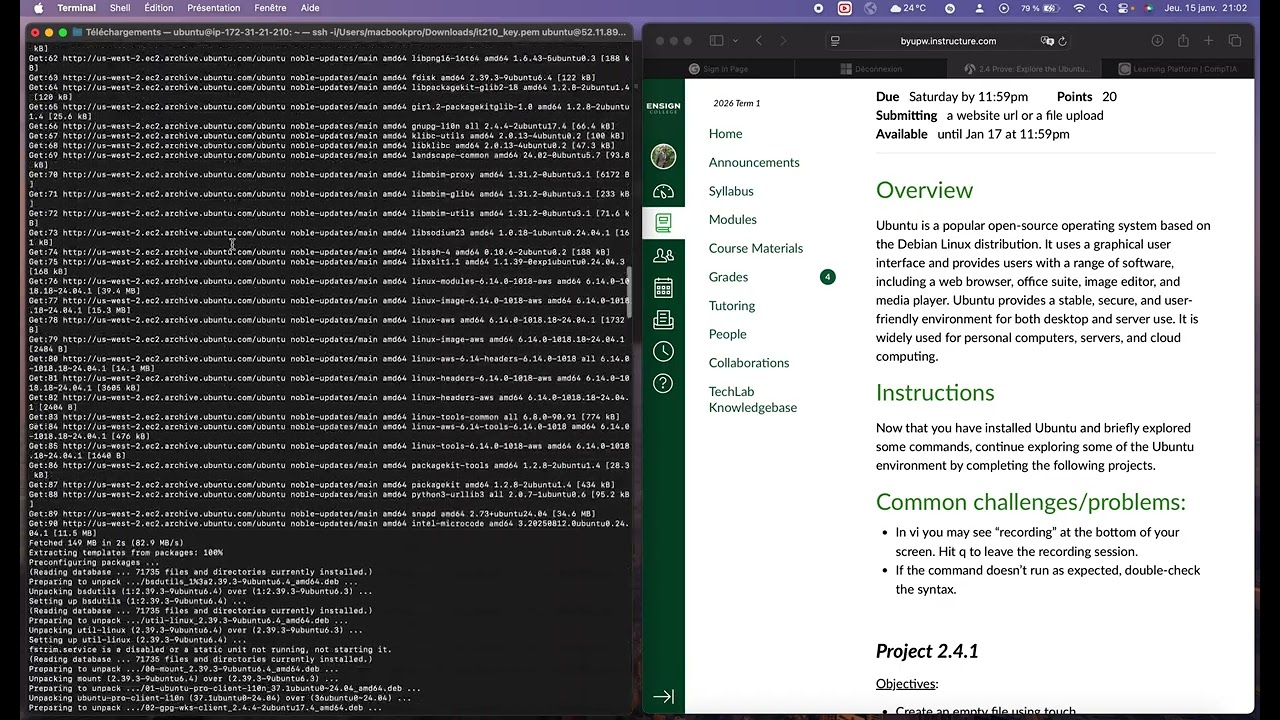 Project 2.4 – Exploring the Ubuntu Environment | Admin User & System Setup