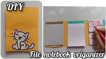 DIY file folder notebook organizer/ easy notebook organizer/ Afna
