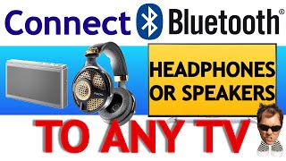 Add Bluetooth audio to any TV. Headphones or Speakers How To Connect A Bluetooth Transmitter To Any Tv Step By Step Tutorial