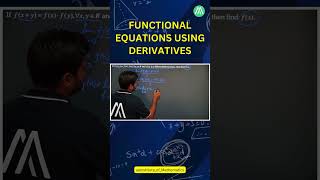Functional Equations Using Derivatives 🔥 | Full Concept | Sunder Sir
