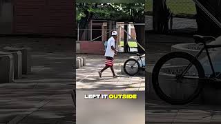 Thief Tries to Steal Bike—Gets Stuck in Hilarious Trap!#shorts #wholesome