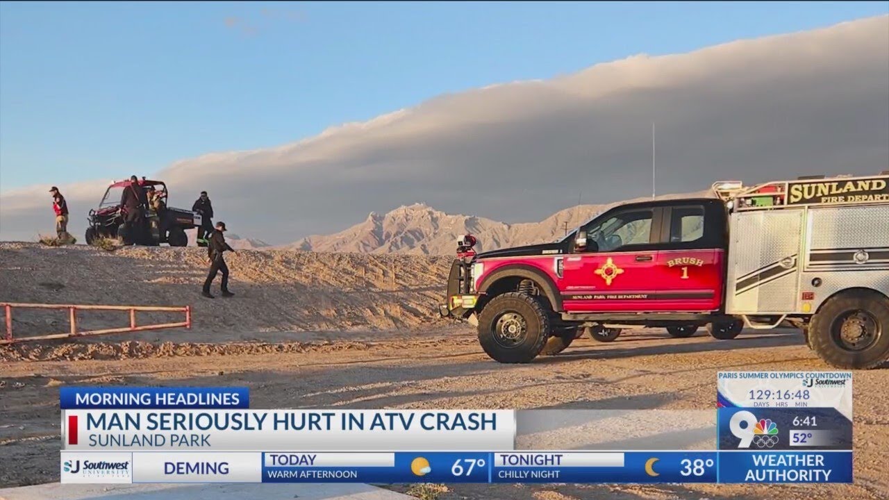 Man seriously hurt in ATV crash in Sunland Park - YouTube