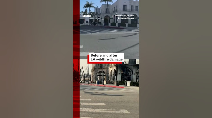 Before and after the LA wildfires in the Pacific Palisades. #LA #Wildfires #Fires #BBCNews