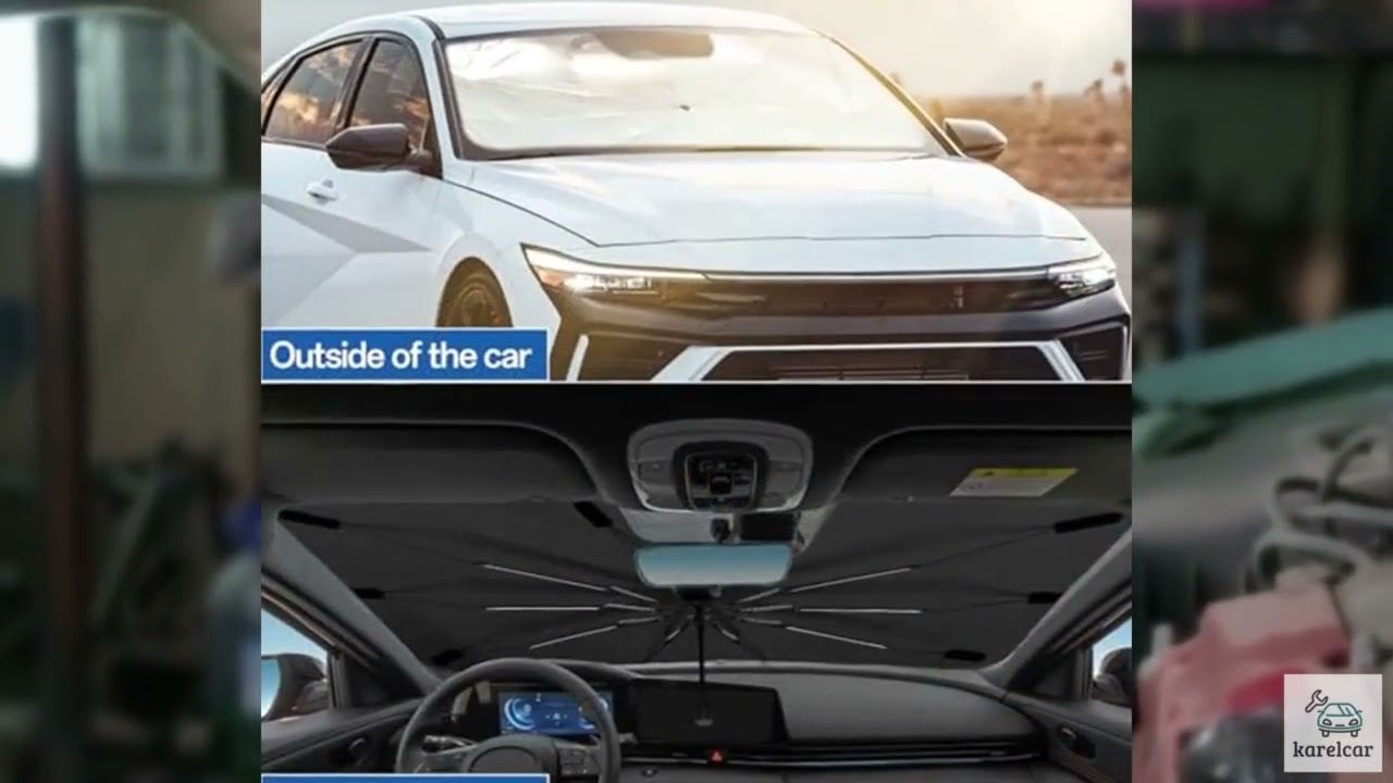 Review - 2025 Windshield Sun Shade Umbrella, Foldable Car Umbrella Sunshade with UV Block