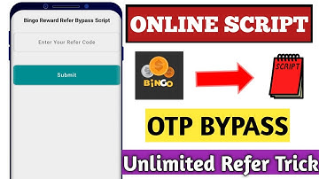 Bingo Reward Refer Script || Unlimited Refer Without OTP || New Earning App Script