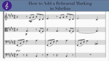 How to Add a Rehearsal Marking in Sibelius