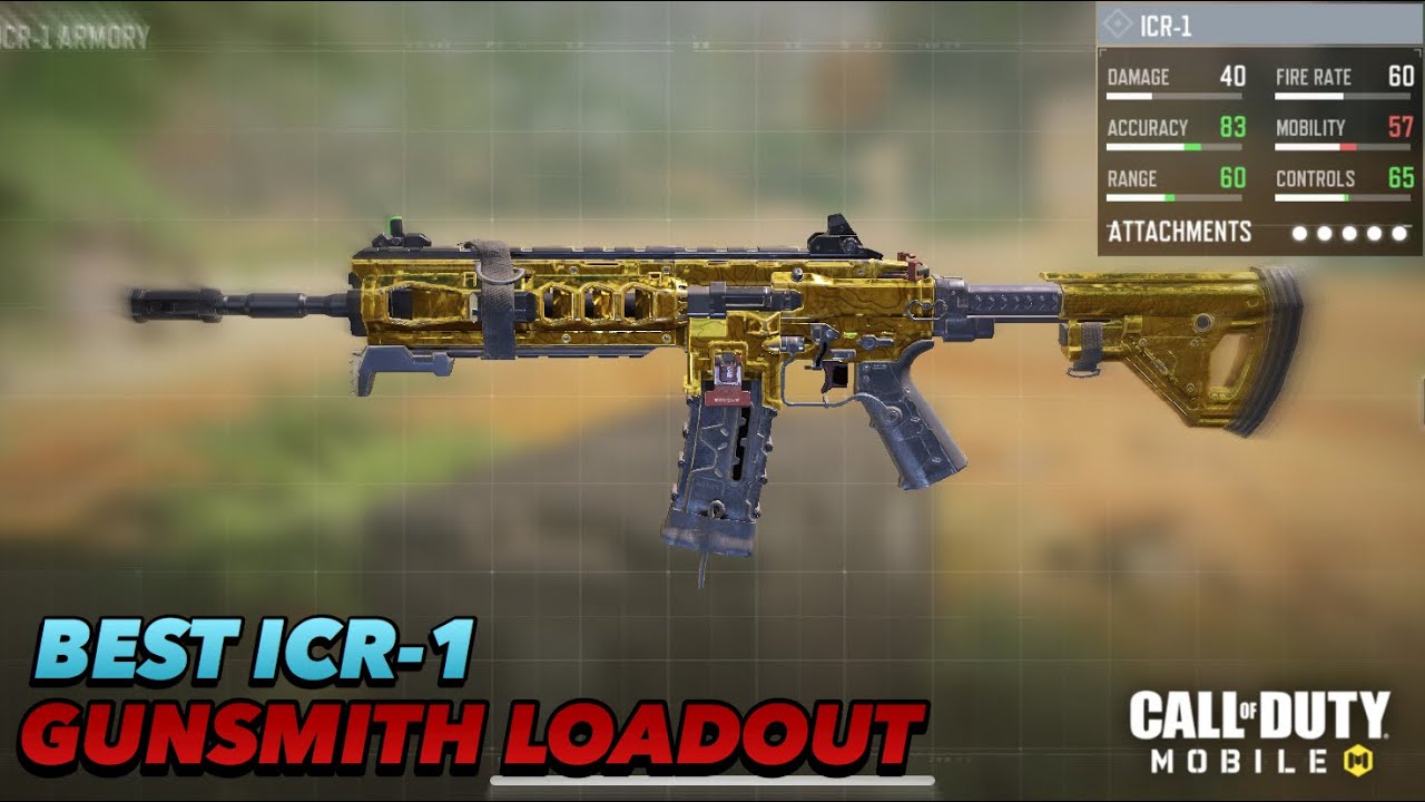 Cod Mobile Best Icr 1 Gunsmith Loadout Codmobile Youtube