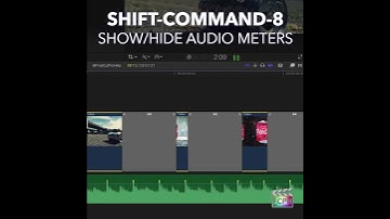 Final Cut Pro Shortcut | Shift-Command-8 | Show/Hide Audio Meters