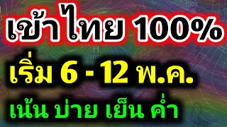 ยืนยันแล้ว 100% วันนี้พุ่งเข้าไทยแน่ ระวัง!!หลังคาปลิว พายุฤดูร้อน 6-12 พ.ค. พยากรณ์อากาศวันนี้