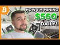 I'm EARNING $560 A DAY at home MINING BITCOIN and DOGE?!