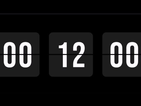 12 Minute Flip Clock Timer ⏱️ Minimal Countdown with Beep | Study with ...