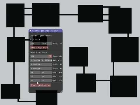 Cavegen - BSP Dungeon generator - YouTube
