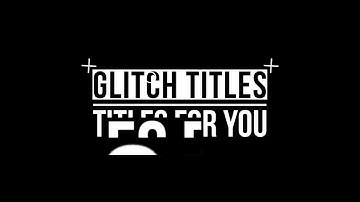Glitch Titles Premiere Pro Templates