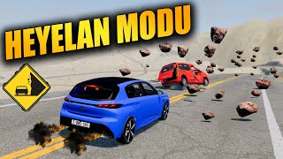 HEYELAN MODU // ÇILGIN DENEY // BeamNG.drive // HARD Crash