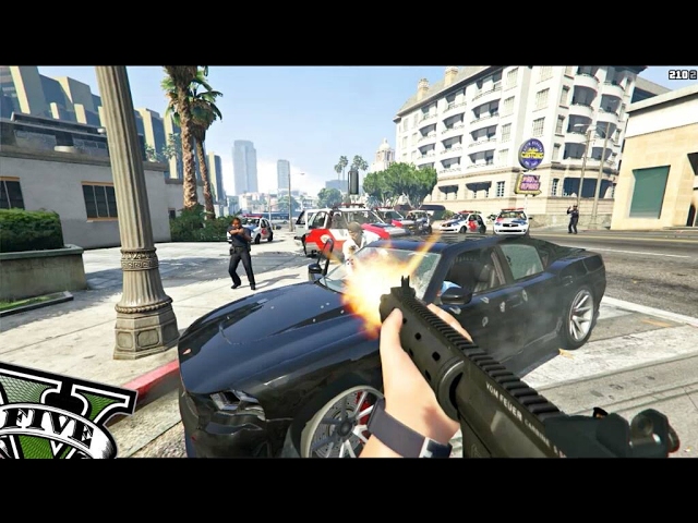 GTA V : MOD POLICIA LSPDFR, BLITZ em Primeira pessoa com Renault Logan  PMSP