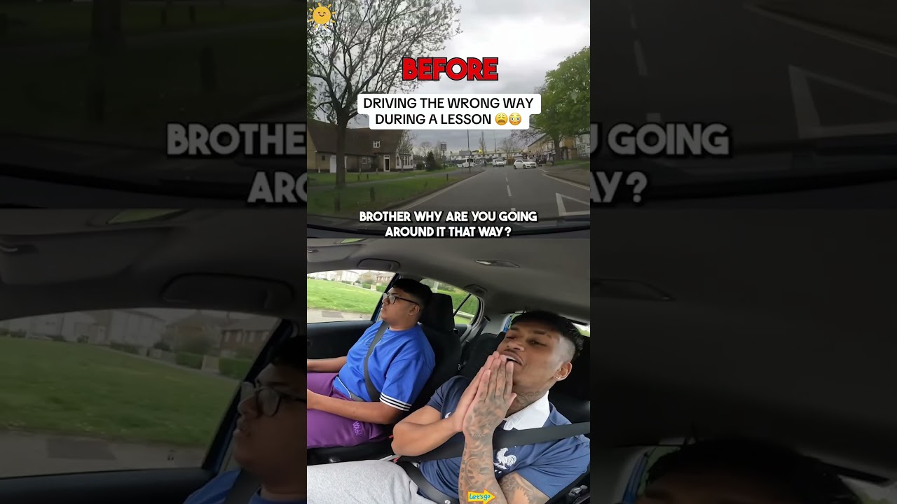 DANGEROUS MISTAKE DURING DRIVING LESSON #foryou #funny#drive #divertente