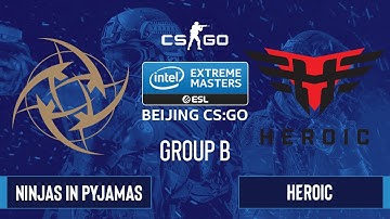CS:GO - Heroic vs. Ninjas in Pyjamas [Mirage] Map 1 - IEM Beijing 2020 Online - Group B - EU