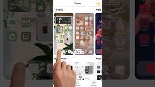 iOS 16 Home Screen idea Aesthetic themes aesthetic Fashion, app icons, Widgets & Wallpapers screenshot 4