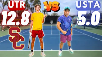 Can a USTA 5.0 beat a D1 Player?