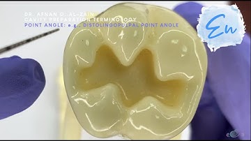 Cavity Preparation Terminology – cavity walls, line angles & point angles in Operative - En