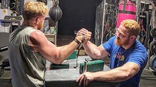 Gripping up with former Australian Axeman Champion Bowen Contardo