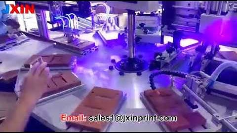 Automatic Two Color Rotary Screen Printing Machine for Cosmetic Case