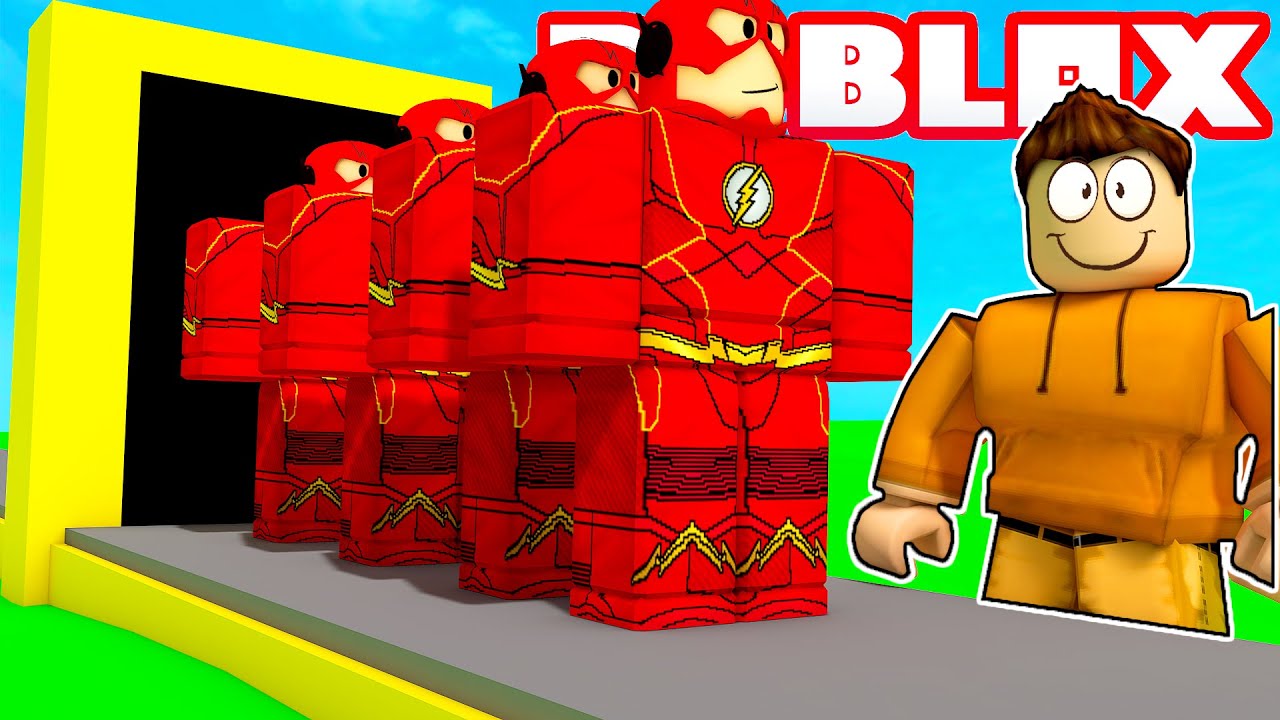 FÁBRICA DO FLASH NO ROBLOX!! (Super Hero Tycoon) 