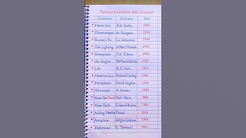 Famous Invention with their Inventor - Motor Car, Lift, Fountain pen  #shorts