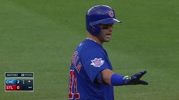 CHC@STL: La Stella doubles to make it 2-0 in the 1st