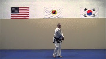 Reinforced Block Front Stance   Chun Gul Ssang Soo Mahk Kee