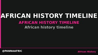 African history timeline