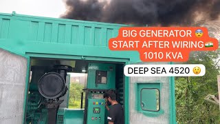 Big Generator Start Cummins😱 KTA-38-G5| 1010KVA | 4K