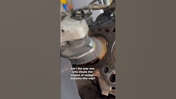 Am I the only one who cleans the engine of carbon deposits this way? 🤔