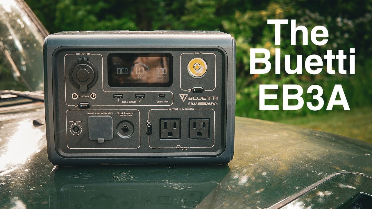 The Bluetti EB3A-The Perfect SMALL 600W 268WH Portable Power