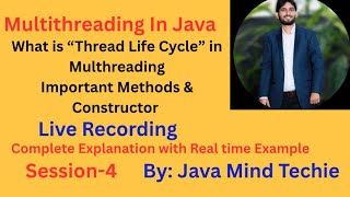 Multithreading in Java | what is “Thread Life Cycle”| @Javamindtechie | By Amit