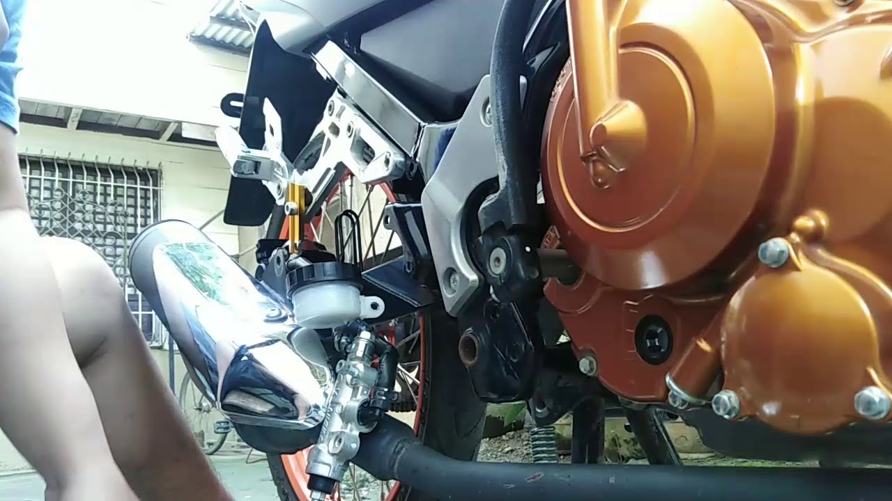 Installation OKM full shifter for suzuki r150 - YouTube