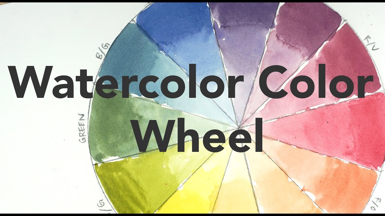 Color Mixing Lesson For Beginners The Watercolor Color Wheel Youtube