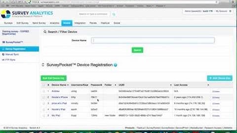 Overview - Mobile Tab in Survey Analytics