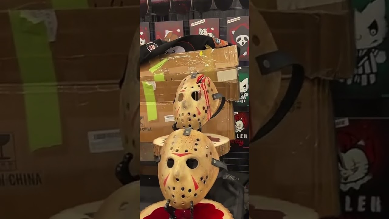 Custom Jason Voorhees masks. 