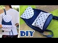 DIY JEANS BACKPACK TUTORIAL OLD JEANS RECYCLE IDEA INTO BACKPACK