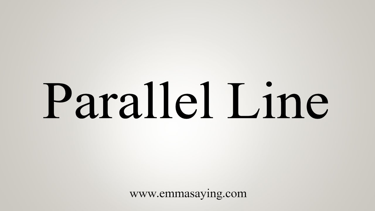 how to say in english jamun How To Say Parallel Line