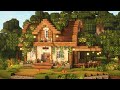 Minecraft  aesthetic cottagecore house tutorial  cottage  mizunos 16 craft resource pack