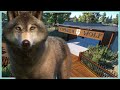 Timber wolf habitat  river rock zoo  planet zoo speed build